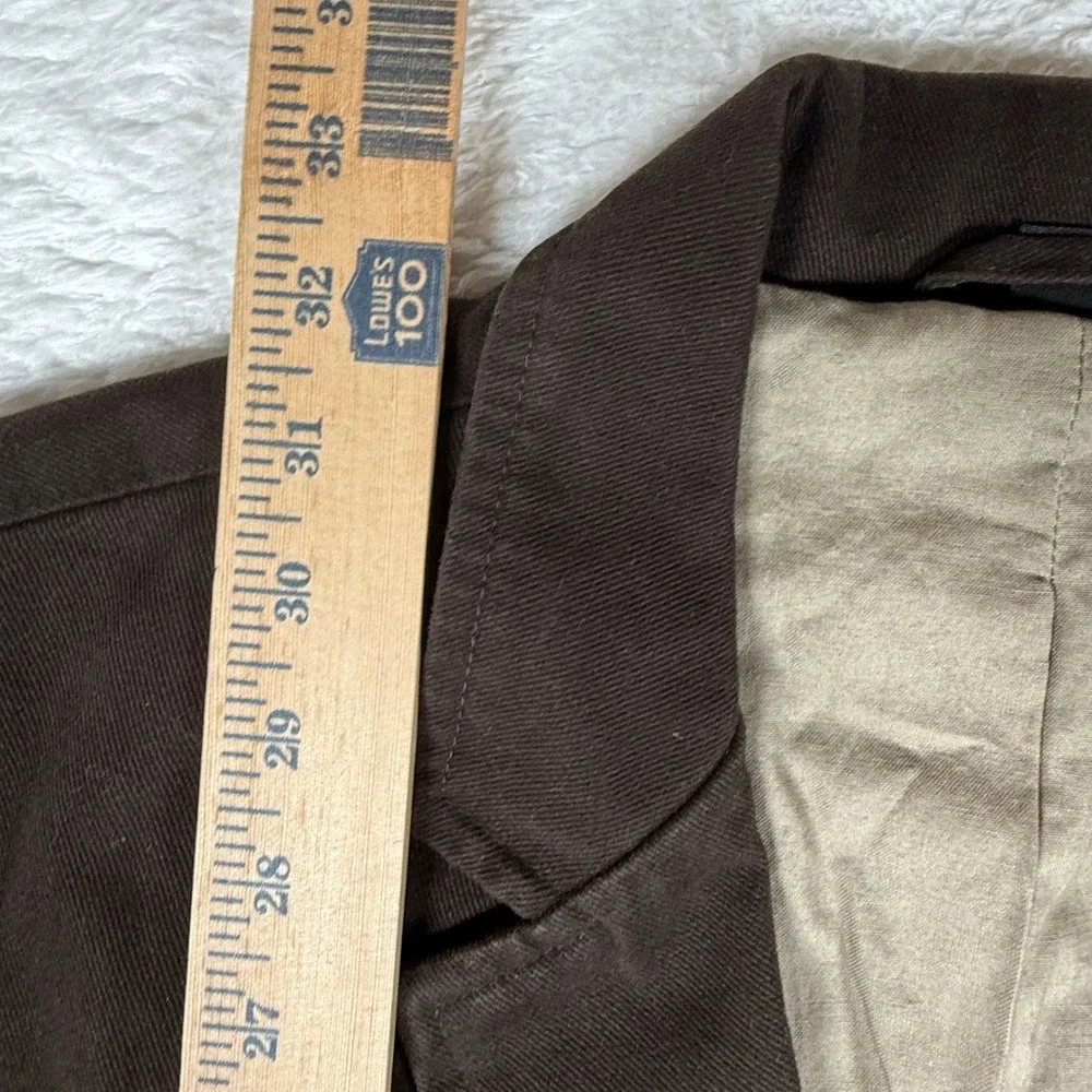 VTG Old Navy Classic Tailored Mens L Brown Nylon Heavy Thick Blazer 335697-00-2